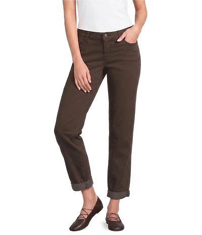 Tommy Bahama Leila Sunwashed Twill Mid Rise Ankle Length Boyfriend Jeans
