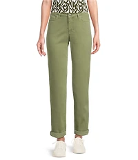 Tommy Bahama Leila Sunwashed Twill Mid Rise Ankle Length Boyfriend Jeans