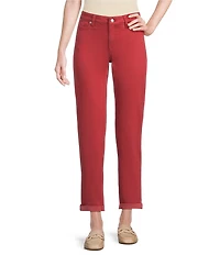 Tommy Bahama Leila Sunwashed Twill Mid Rise Ankle Length Boyfriend Jeans