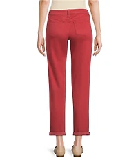 Tommy Bahama Leila Sunwashed Twill Mid Rise Ankle Length Boyfriend Jeans