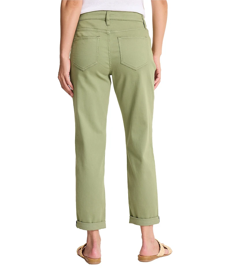 Tommy Bahama Leila Sunwashed Twill Mid Rise Ankle Length Boyfriend Jeans