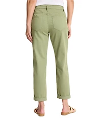 Tommy Bahama Leila Sunwashed Twill Mid Rise Ankle Length Boyfriend Jeans