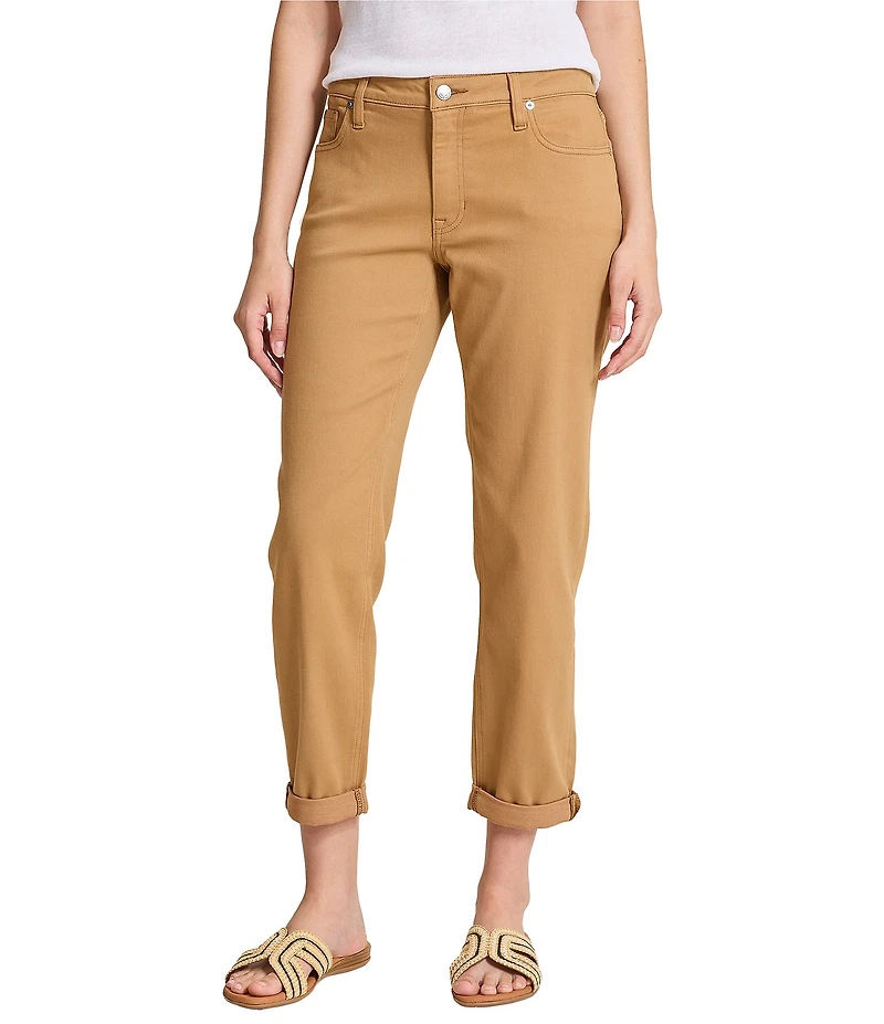 Tommy Bahama Leila Sunwashed Twill Mid Rise Ankle Length Boyfriend Jeans