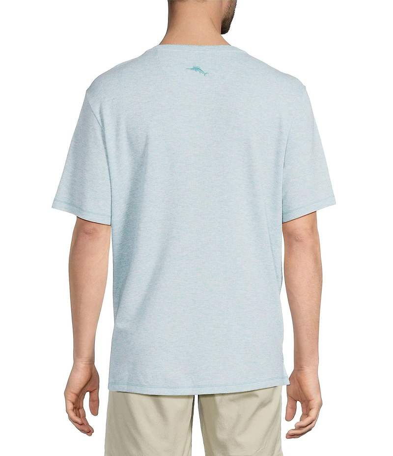 Tommy Bahama Lido Linen Short Sleeve Henley Button Front Shirt
