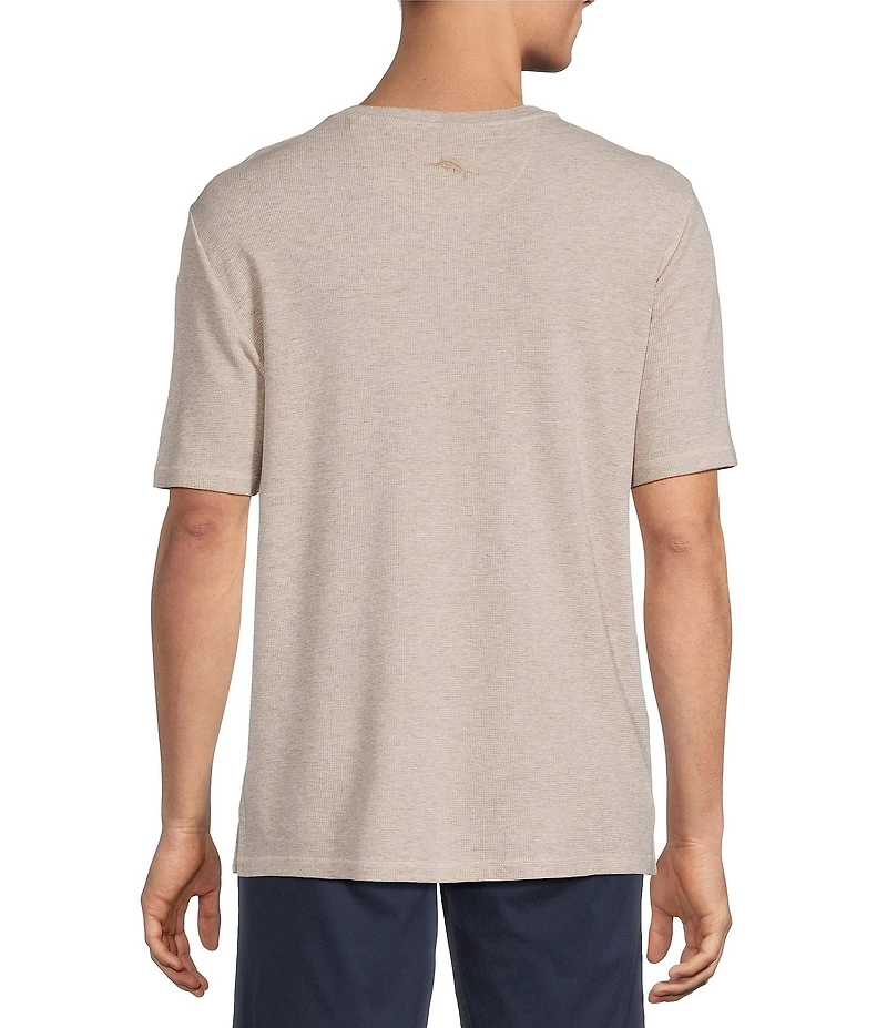 Tommy Bahama Lido Linen Short Sleeve Henley Button Front Shirt