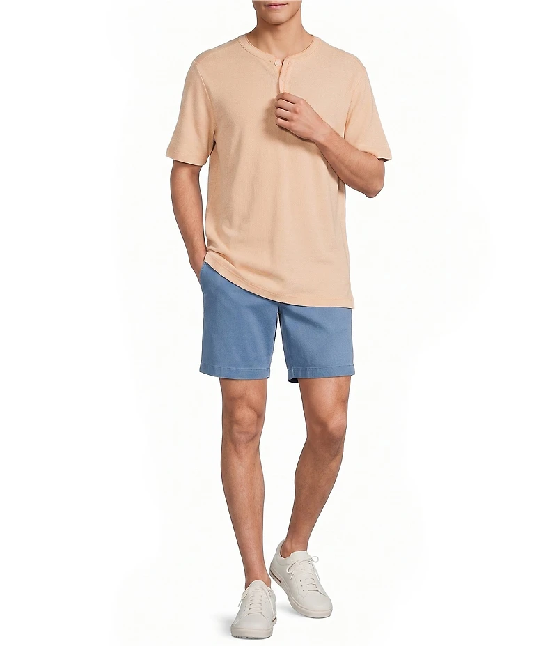 Tommy Bahama Lido Linen Short Sleeve Henley Button Front Shirt