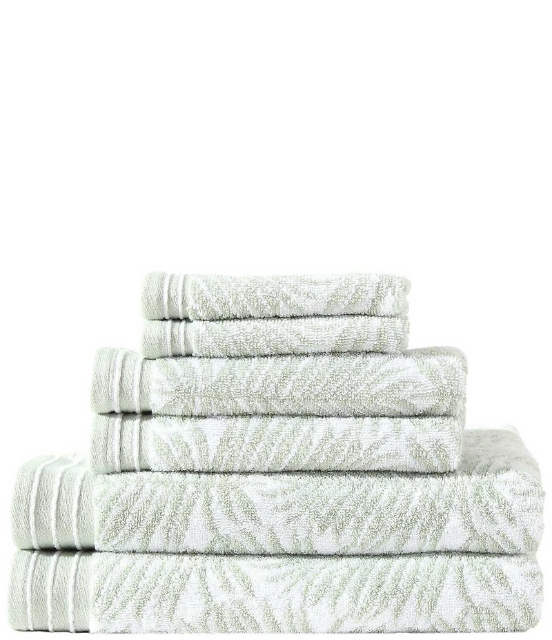 Tommy Bahama Linear Palms Cotton Terry 6-Piece Towel Set