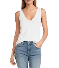 Tommy Bahama Linen Blend Addison V-Neck Sleeveless Tank