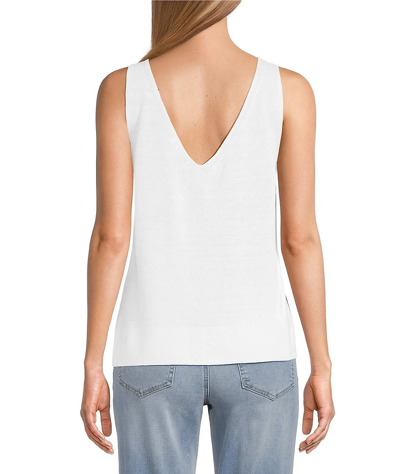 Tommy Bahama Linen Blend Addison V-Neck Sleeveless Tank