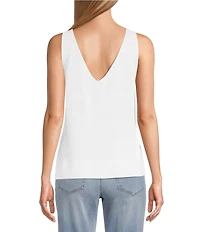 Tommy Bahama Linen Blend Addison V-Neck Sleeveless Tank