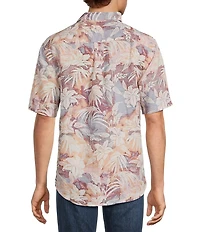 Tommy Bahama Linen Sunset Ombre Floral Short Sleeve Woven Shirt