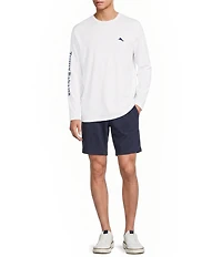 Tommy Bahama Long May It Wave American Flag Long Sleeve T-Shirt