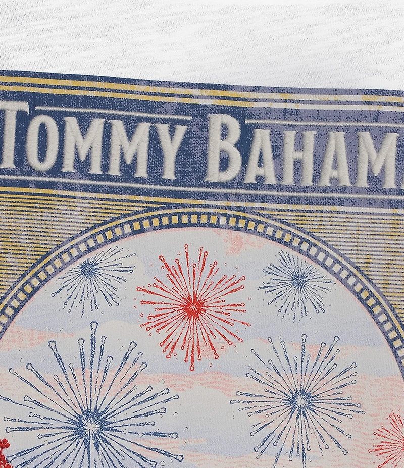 Tommy Bahama Long May It Wave American Flag Long Sleeve T-Shirt