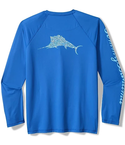 Tommy Bahama Long Sleeve Chill Time Surf Graphic T-Shirt