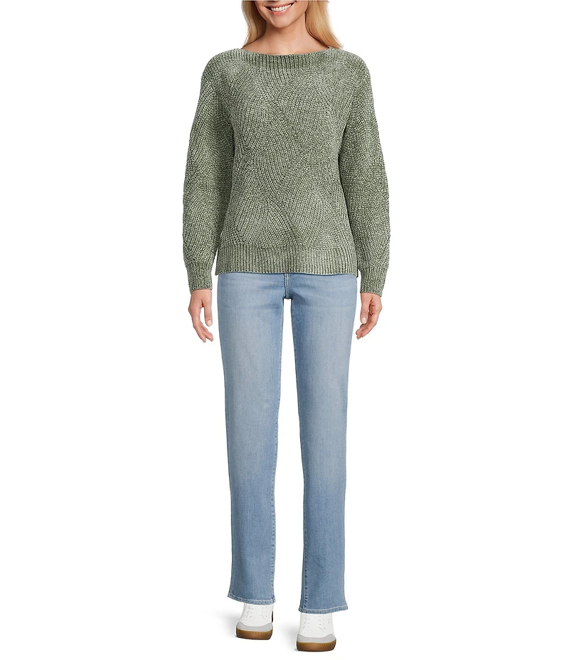 Tommy Bahama Luna Chenille Boat Neck Long Sleeve Pullover Sweater