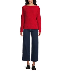 Tommy Bahama Luna Chenille Boat Neck Long Sleeve Pullover Sweater