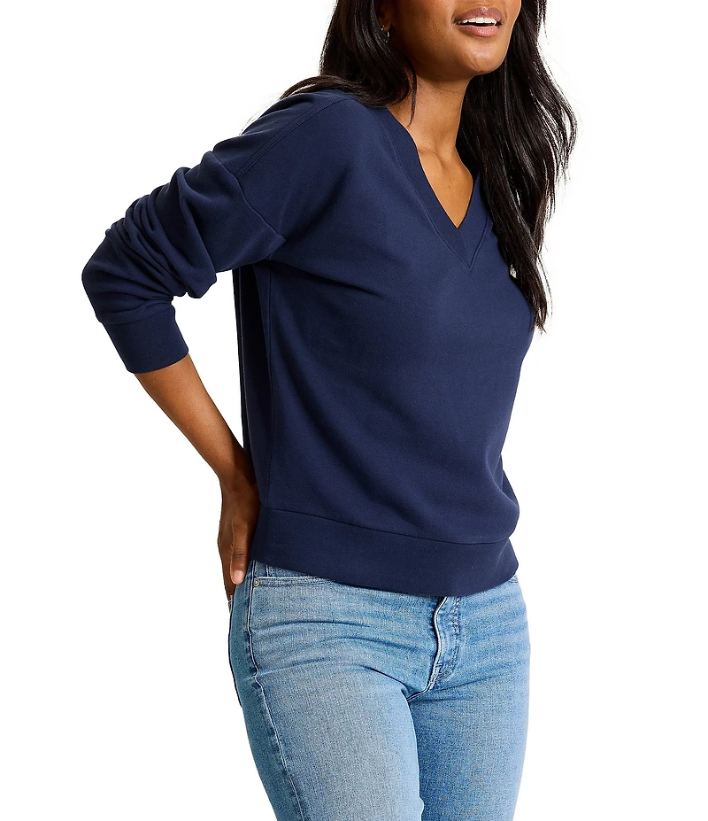 Tommy Bahama Marina Del Mar Coordinating V-Neck Long Sleeve Sweatshirt