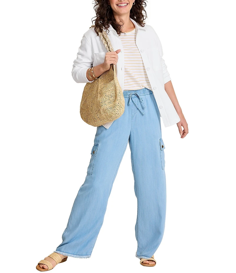 Tommy Bahama Marina Del Mar Cotton Point Collar Long Sleeve Shirt Jacket