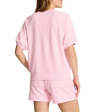 Tommy Bahama Marina Del Mar Henley Collar Short Sleeve Sweatshirt