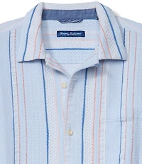 Tommy Bahama Milano Stripe Short Sleeve Woven Camp Shirt