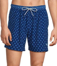 Tommy Bahama Naples Geo Artist 6#double; Inseam Swim Trunks