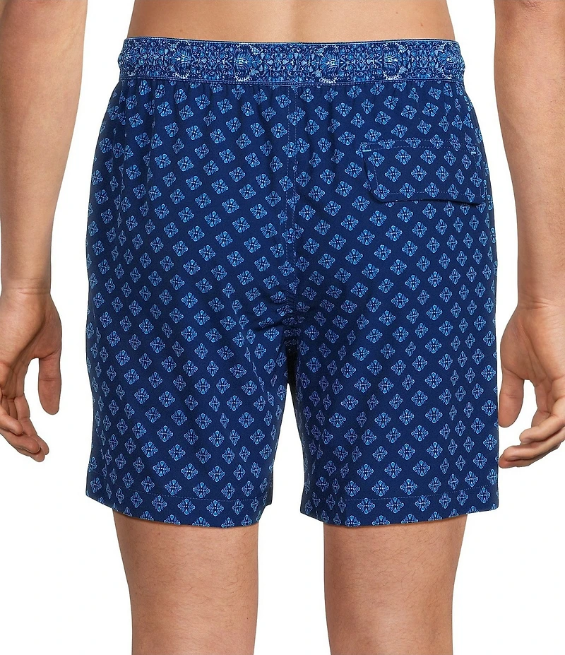 Tommy Bahama Naples Geo Artist 6#double; Inseam Swim Trunks