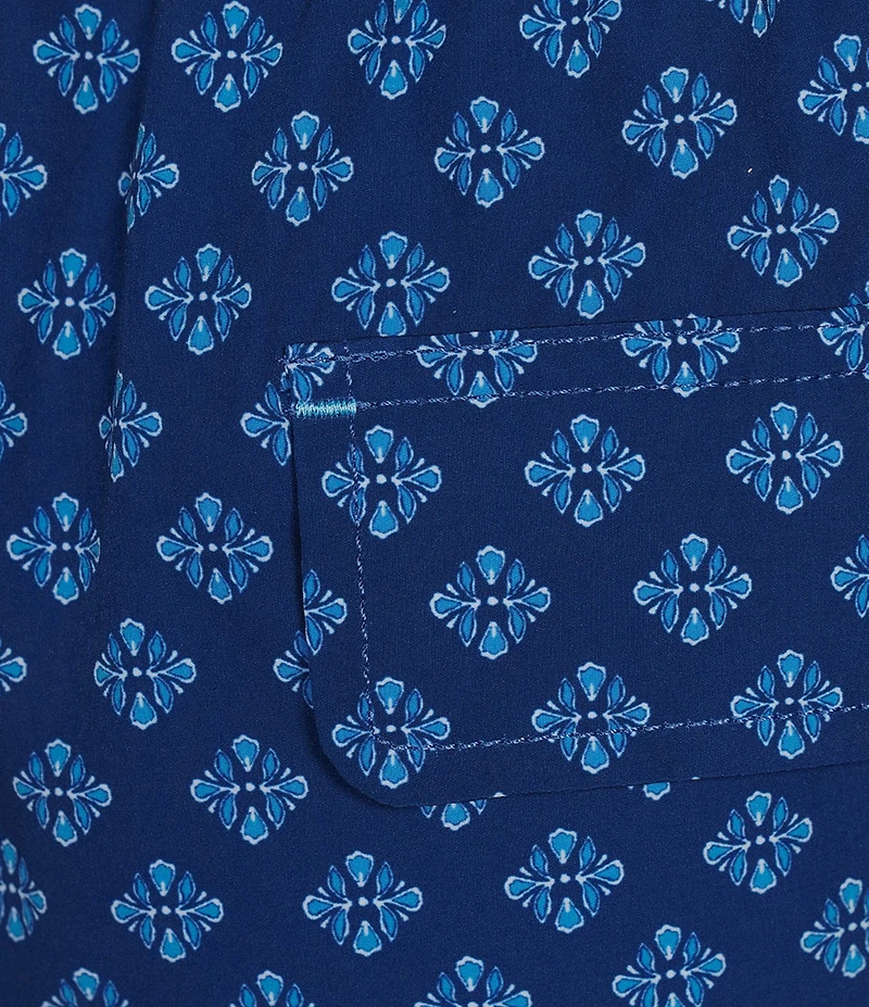Tommy Bahama Naples Geo Artist 6#double; Inseam Swim Trunks