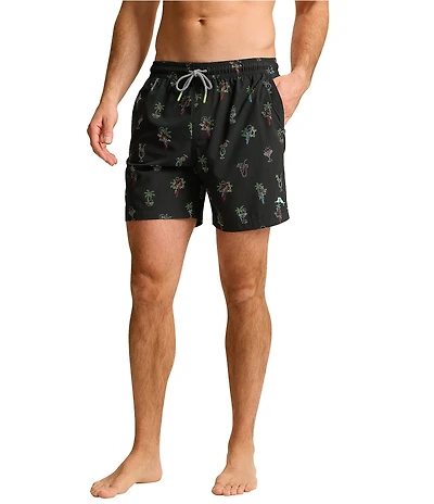 Tommy Bahama Naples Neon Sips 6#double; Inseam Swim Trunks