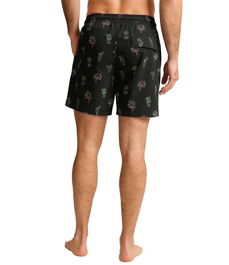 Tommy Bahama Naples Neon Sips 6#double; Inseam Swim Trunks