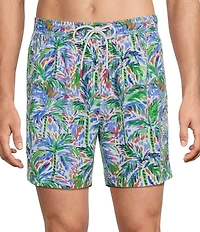 Tommy Bahama Naples Poolside Palms 6#double; Inseam Swim Trunks