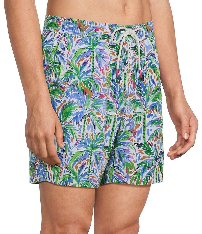 Tommy Bahama Naples Poolside Palms 6#double; Inseam Swim Trunks