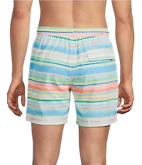 Tommy Bahama Naples Sand & Stripes 6#double; Swim Trunks