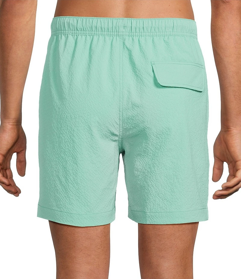 Tommy Bahama Naples Shores Seersucker 6#double; Inseam Swim Trunks