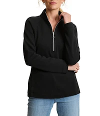 Tommy Bahama New Aruba French Rib Knit Stand Collar Long Sleeve Pullover