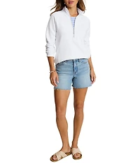 Tommy Bahama New Aruba French Rib Knit Stand Collar Long Sleeve Pullover