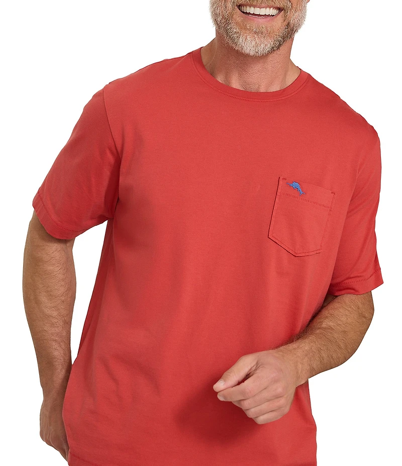 Tommy Bahama New Bali Skyline Short Sleeve Crewneck Solid Pocket T-Shirt