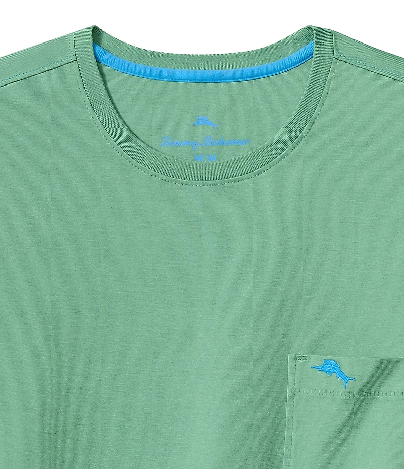 Tommy Bahama New Bali Skyline Short Sleeve Crewneck Solid Pocket T-Shirt