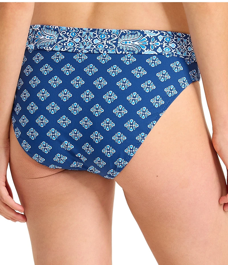 Tommy Bahama Noble Pineapple Reversible High Waist Swim Bottom