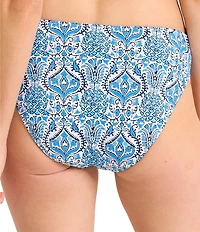 Tommy Bahama Noble Pineapple Reversible High Waist Swim Bottom
