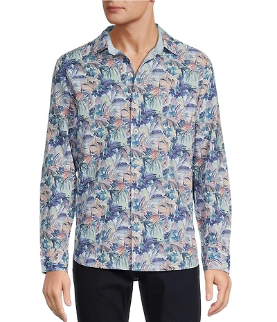 Tommy Bahama Nova Wave Amalfi Gardens Stretch Seersucker Long Sleeve Woven Shirt