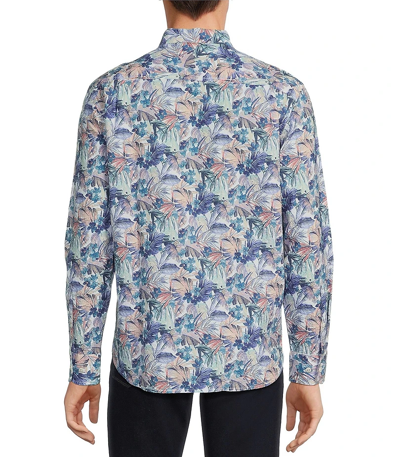 Tommy Bahama Nova Wave Amalfi Gardens Stretch Seersucker Long Sleeve Woven Shirt