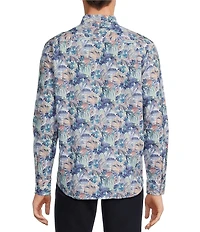 Tommy Bahama Nova Wave Amalfi Gardens Stretch Seersucker Long Sleeve Woven Shirt