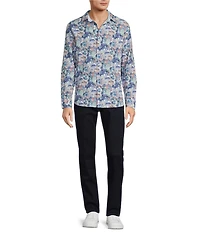 Tommy Bahama Nova Wave Amalfi Gardens Stretch Seersucker Long Sleeve Woven Shirt