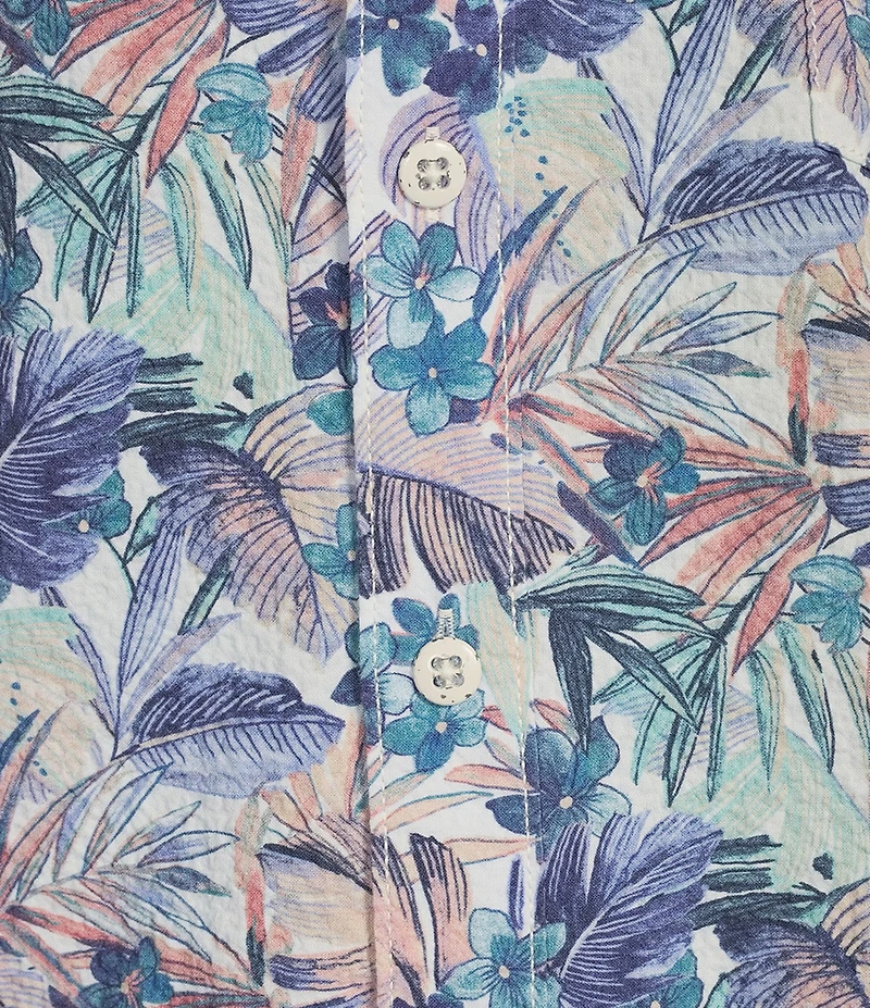 Tommy Bahama Nova Wave Amalfi Gardens Stretch Seersucker Long Sleeve Woven Shirt