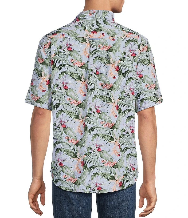Tommy Bahama Nova Wave Blue Sky Vines Short Sleeve Woven Shirt