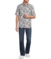 Tommy Bahama Nova Wave Blue Sky Vines Short Sleeve Woven Shirt