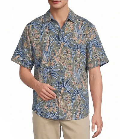 Tommy Bahama Nova Wave Feira Fronds Short Sleeve Woven Shirt