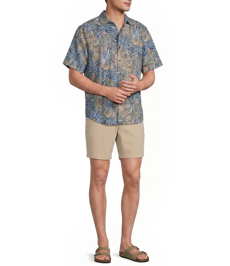 Tommy Bahama Nova Wave Feira Fronds Short Sleeve Woven Shirt