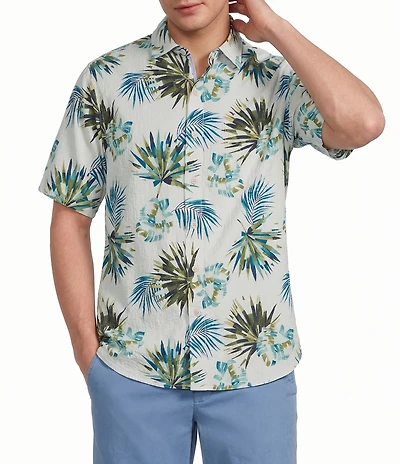 Tommy Bahama Nova Wave Frond Mosaic Short Sleeve Woven Shirt