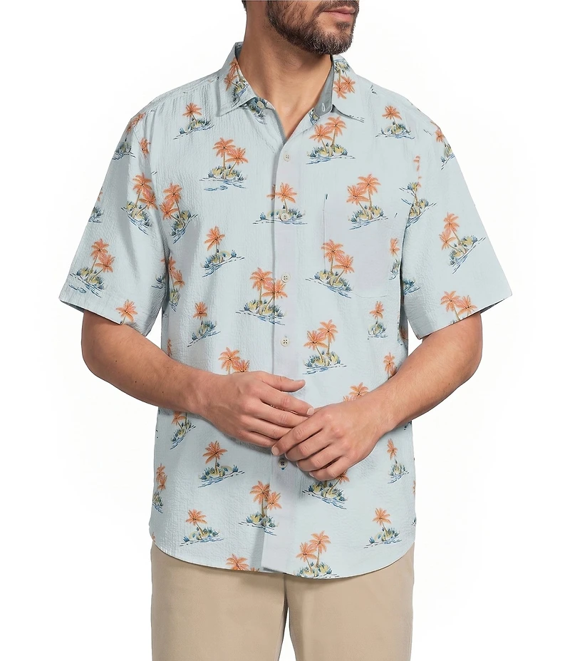 Tommy Bahama Nova Wave Island Hop Tropical Short Sleeve Woven Shirt